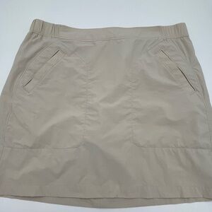 Woolrich Cream khaki tennis skort Med activewear, athletic, comfy, elastic waist